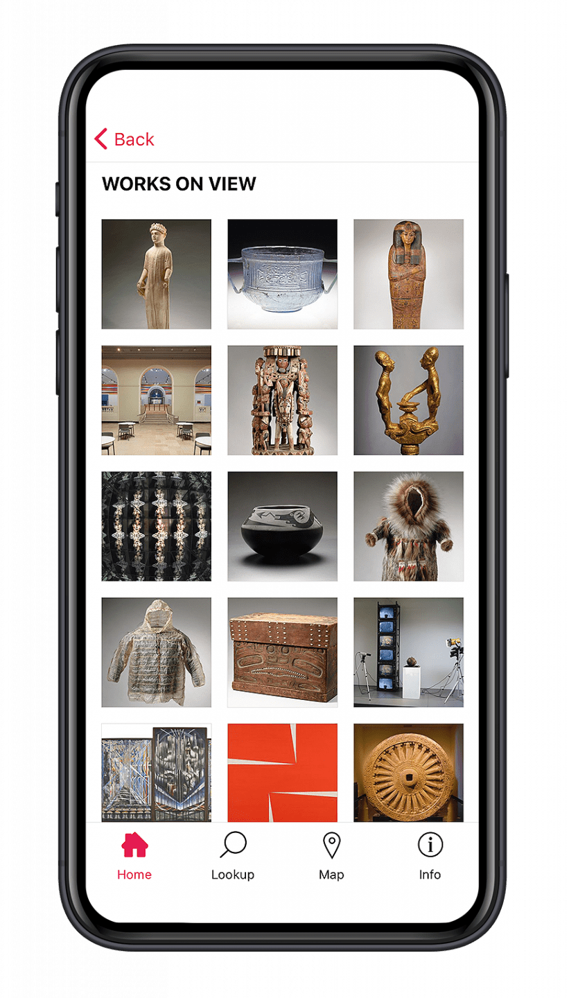 Newark Museum of Art works on view mobile phone