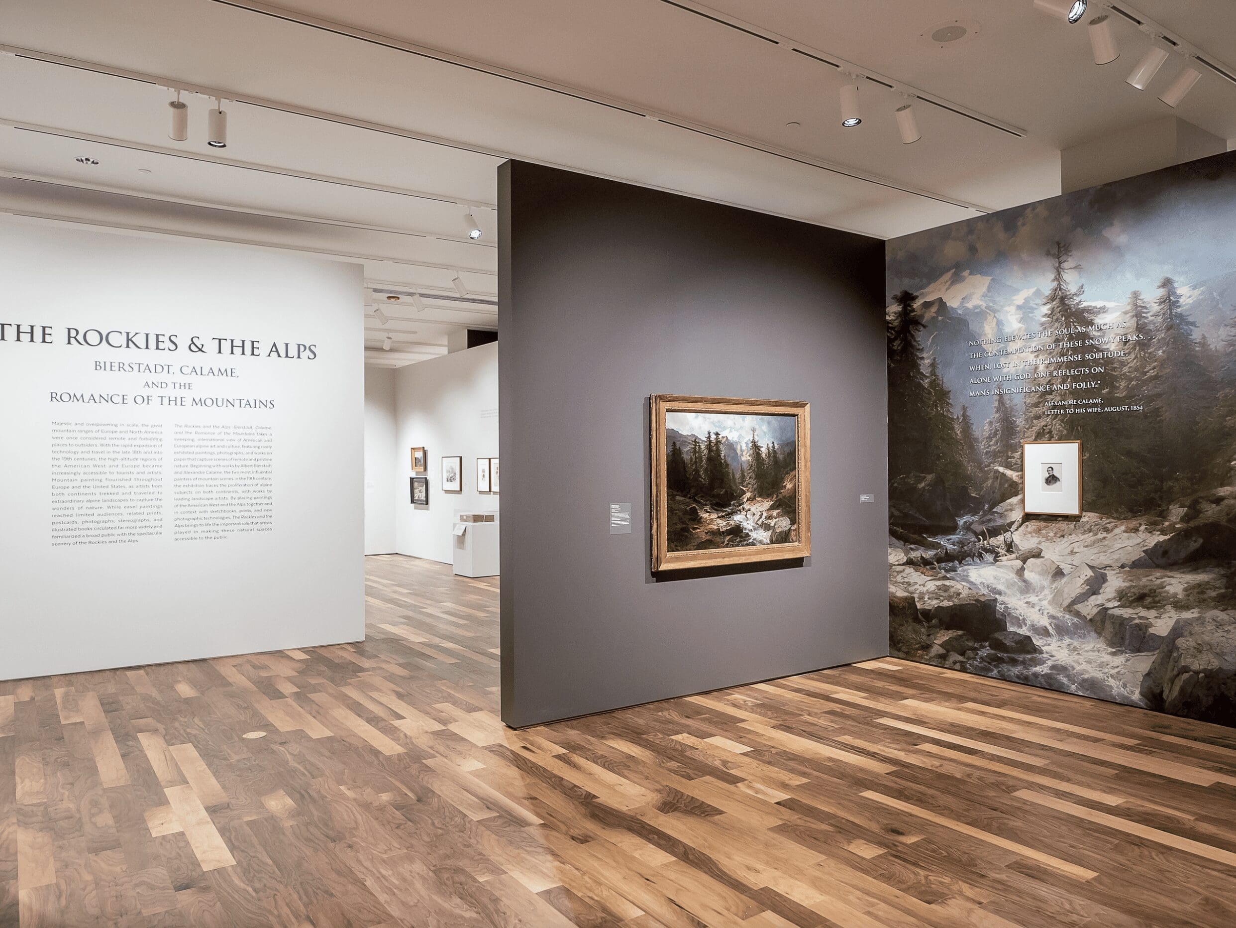 The Rockies & The Alps: Bierstadt, Calame, and the Romance of the Mountains exhibit newark museum of art