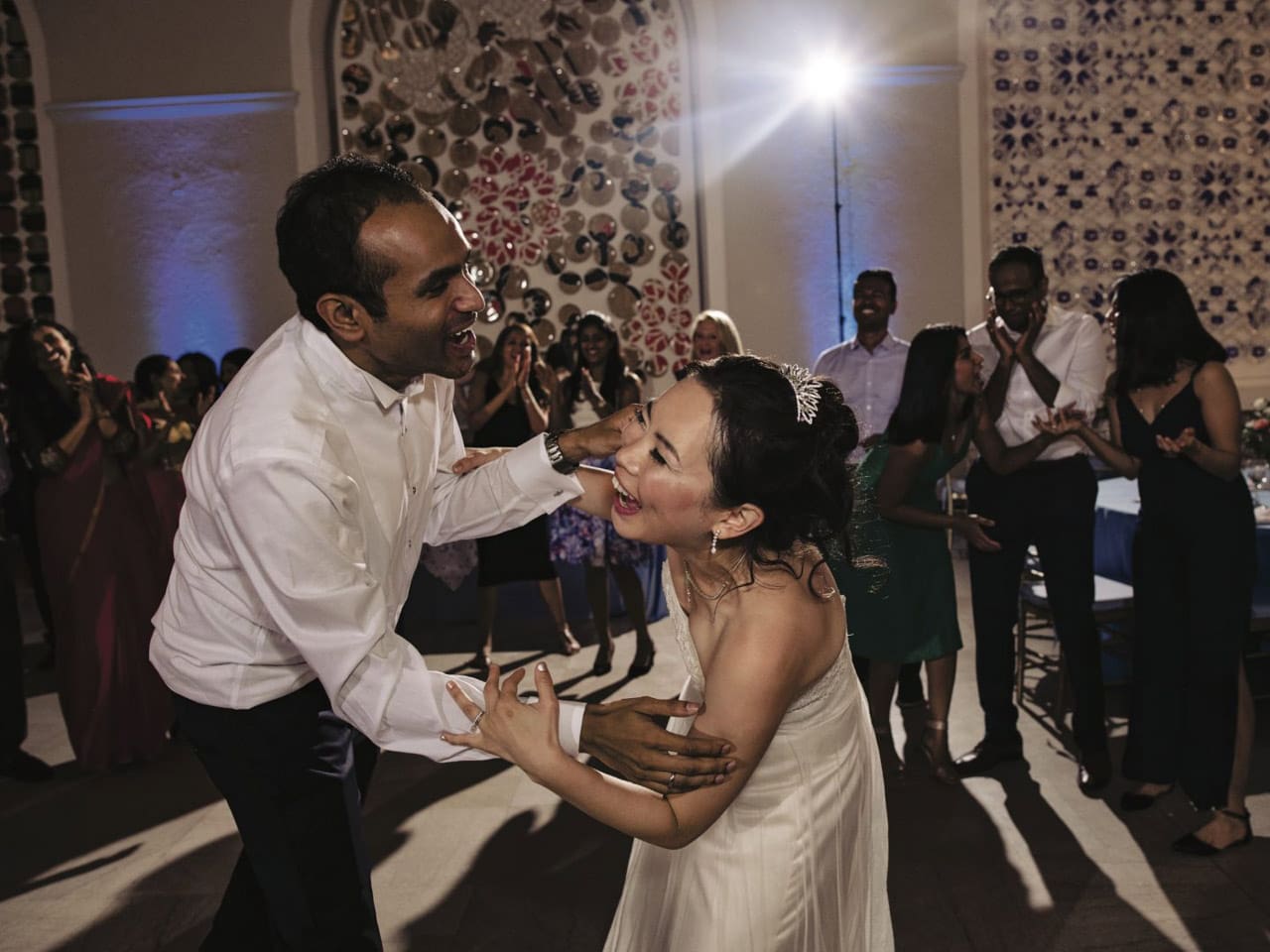 wedding couple dancing