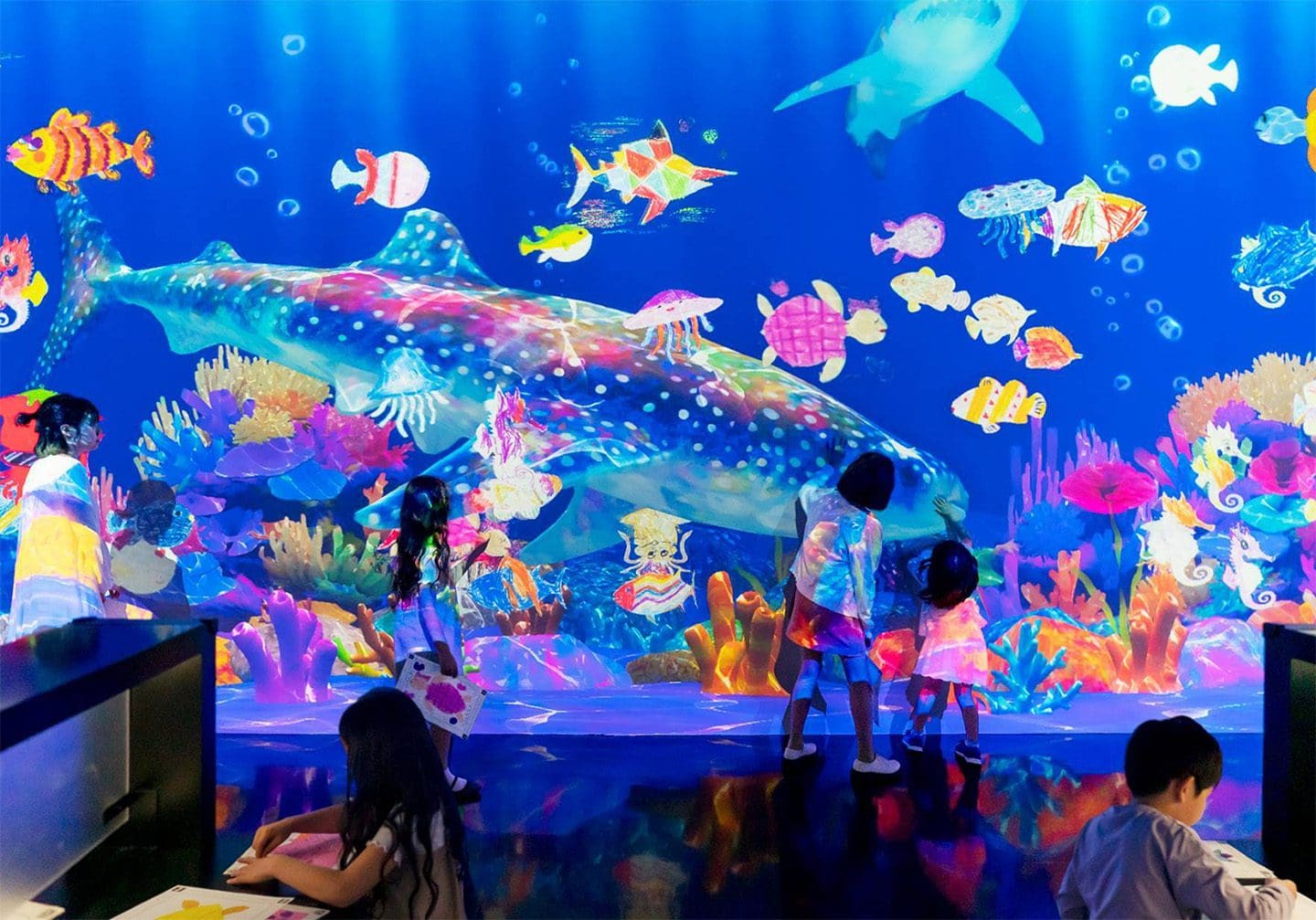 teamLab Interactive Digital Installation Animal Kingdom Newark Museum of Art