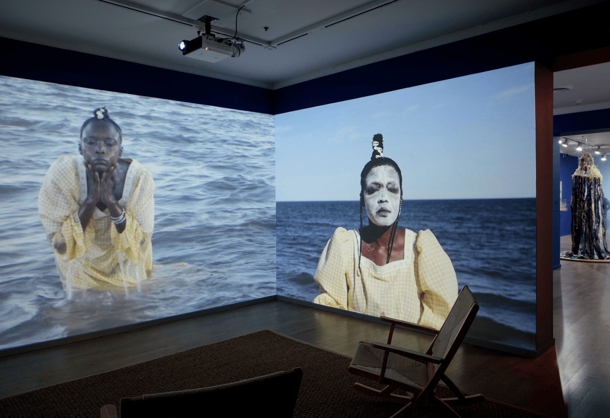 Installation view, Adama Delphine Fawundu: In the Spirit of Àṣẹ, The Newark Museum of Art. Photos by Richard Goodbody