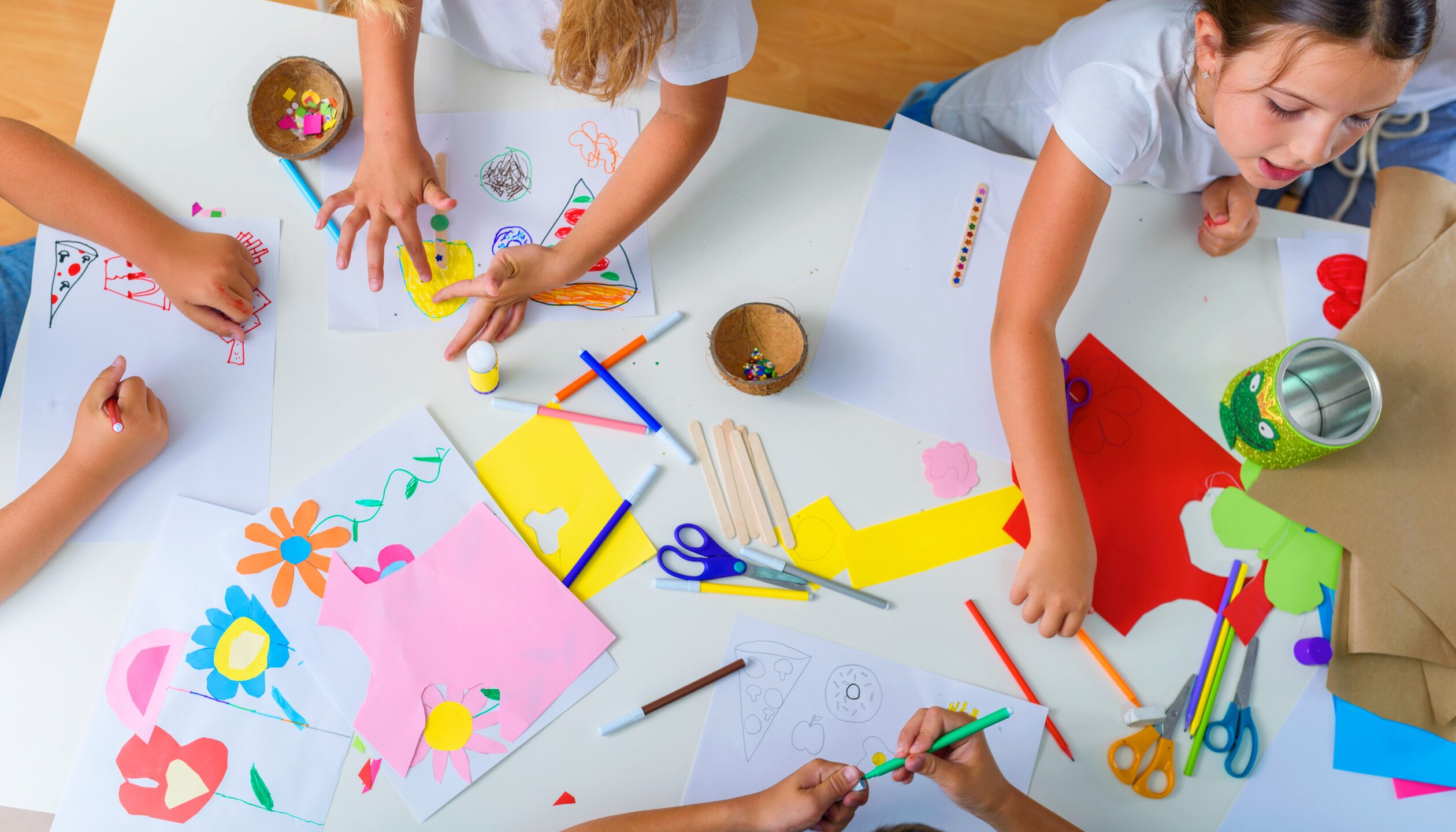 children kids create artmaking