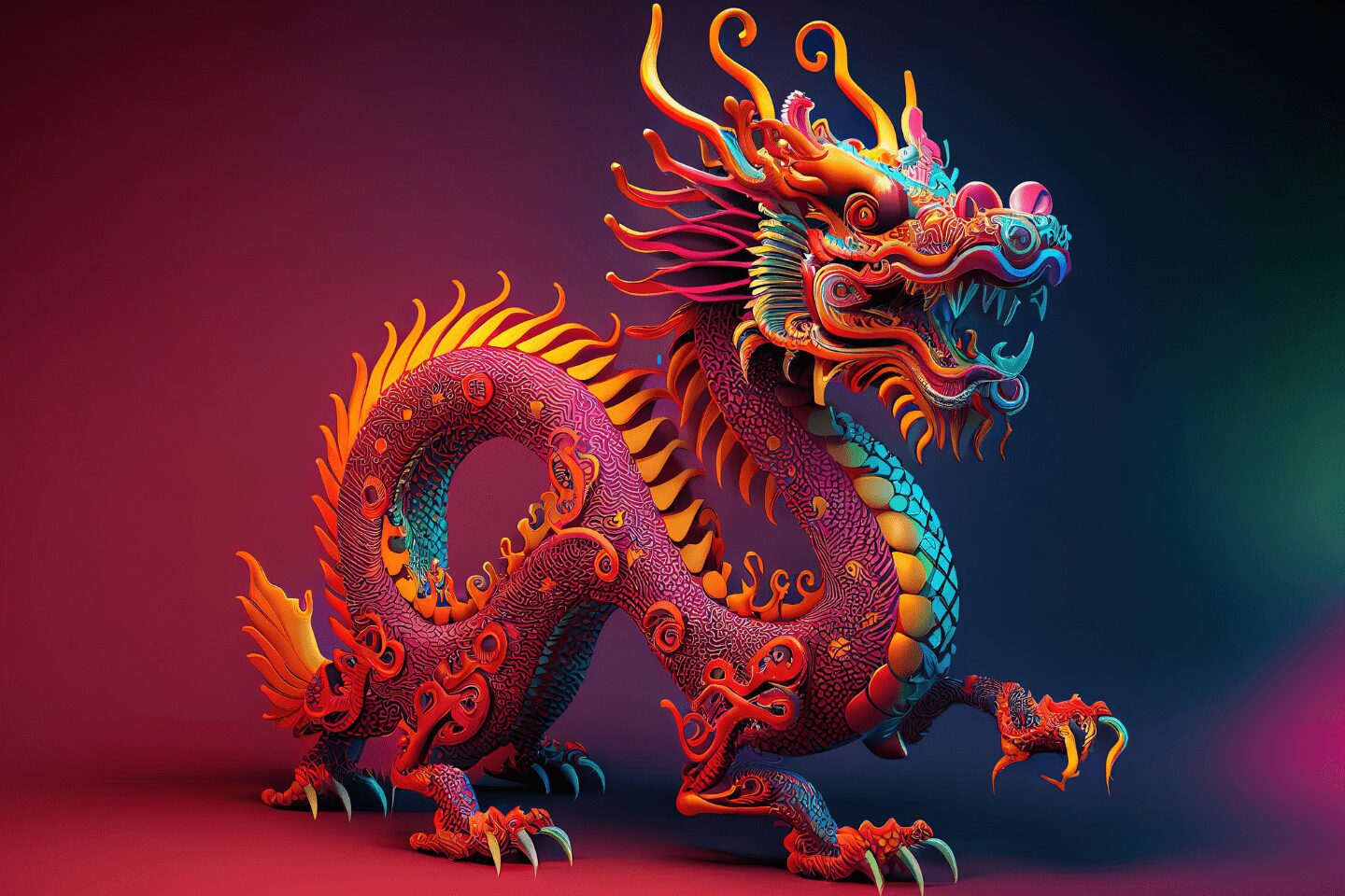 Lunar New Year dragon