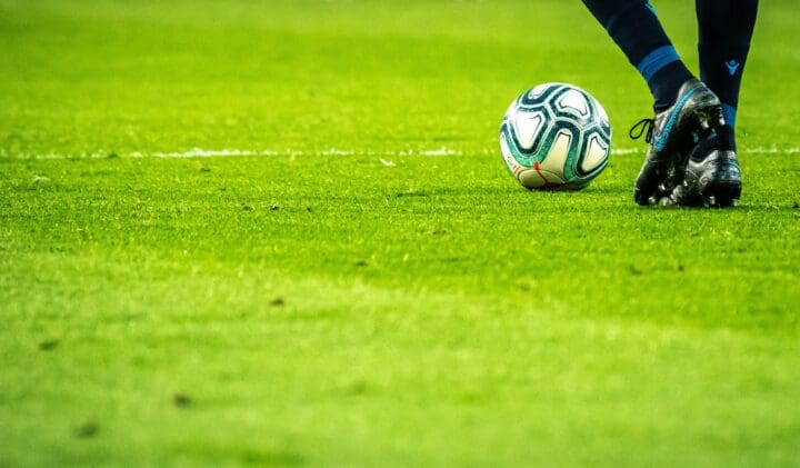 soccer ball on field